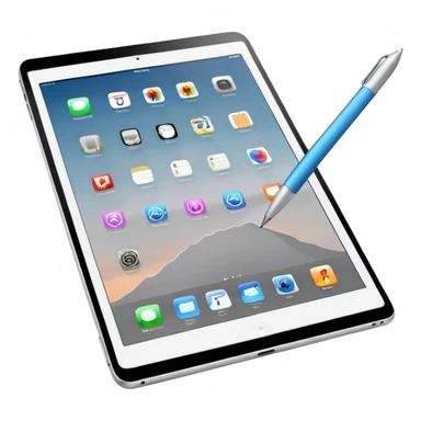 ipad and apple pen sticker
