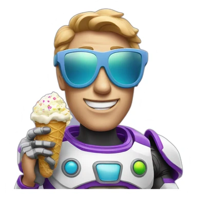 lightyear sunglasses eat icecream sticker