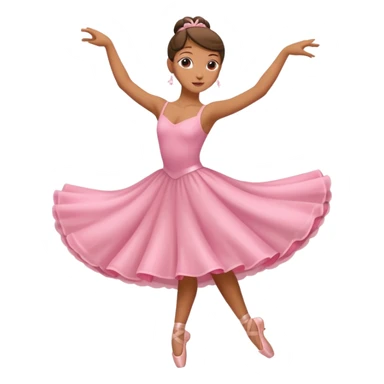 Bailarina rosada pero no de valet sino de bailes sticker