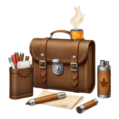 hipster tobacco kit sticker