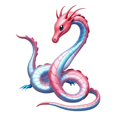 Milotic-Dragonair-Fakémon-hybrid-creature (full body)  sticker