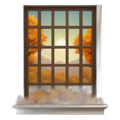 autumn window sticker