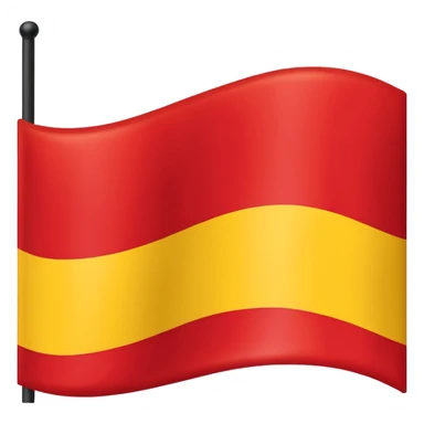 A wawy black and a red rectangle and a yellow circle flag sticker