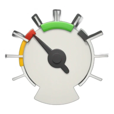 A circular gauge for electricity sticker