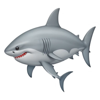 Tiburón con ojos de corazón sticker