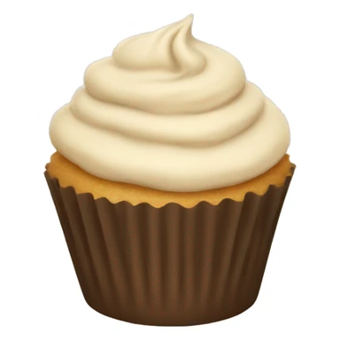beige cupcake sticker