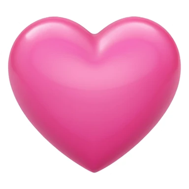 A heart that expresses a deep love for someone. With a pink style. And a 3d look sticker