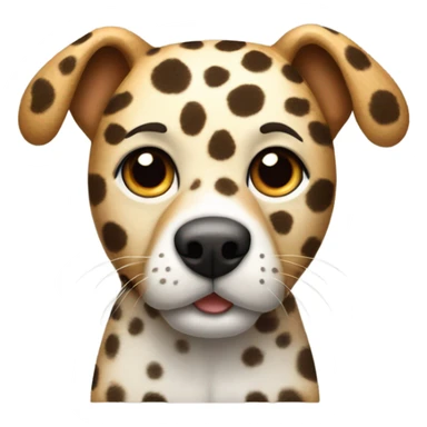 Dog with Leopard skin  sticker