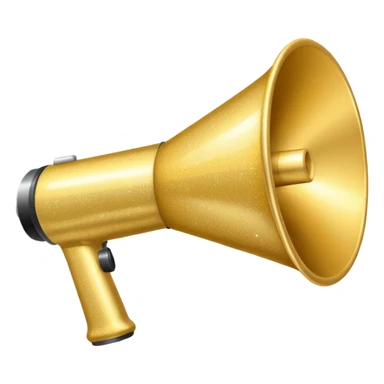 megaphone with sparkles sticker