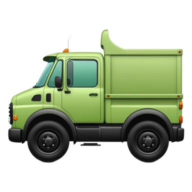 light green truck with black details sticker