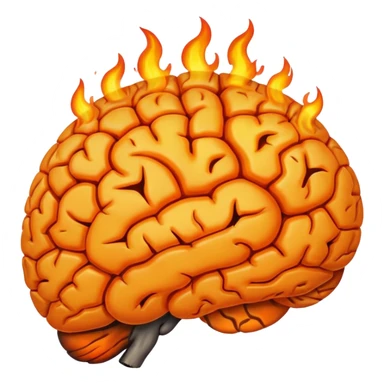 brain in the fire sticker