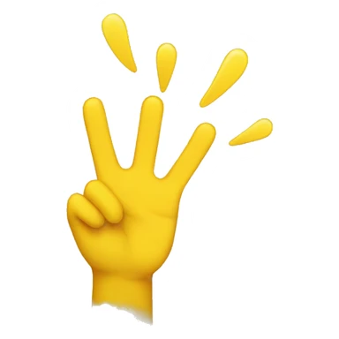 yellow emoji with hands up surrending  sticker