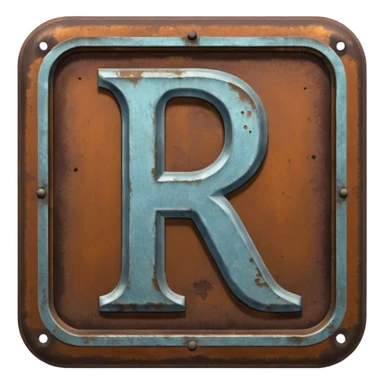 a sign with "RCH" written on it in capital letters sticker