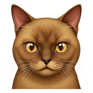 Burmese cat are angry sticker
