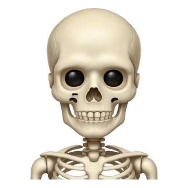  skeleton with mustache  sticker