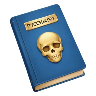 Psychiatry journal book sticker