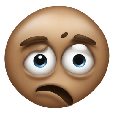 Heart eye poop emoji sticker