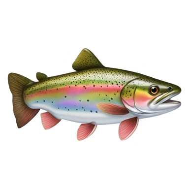Rainbow trout sticker