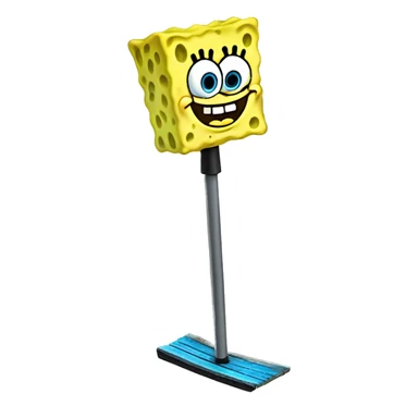 SpongeBob on a pogo stick sticker
