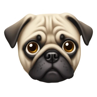 pug dog sticker