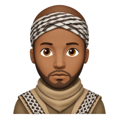 Make a African American gangster taliban terrorist emoji sticker