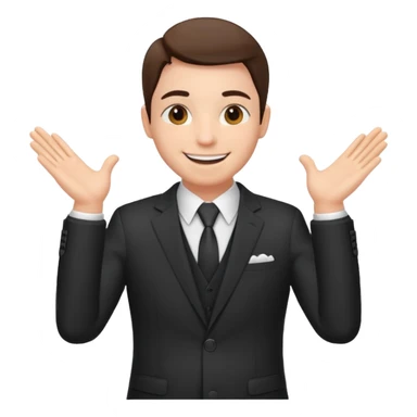 person patting themself on the back sticker