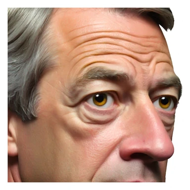 Nigel Farage side profile pog expression sticker