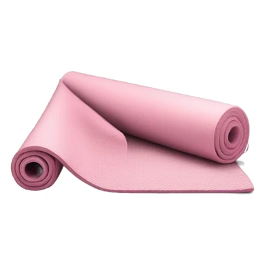 Light pink rolled up yoga mat sticker