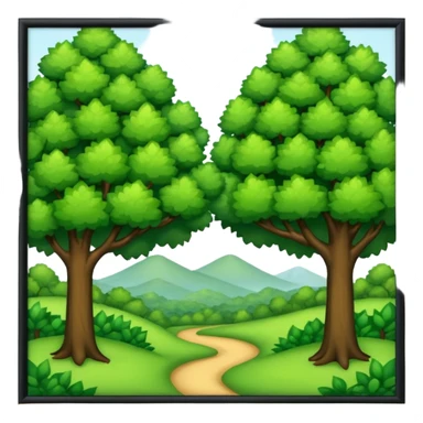 In our hometown, there’s plenty of trees sticker