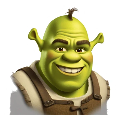 shrek from dreamworkss. sticker