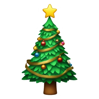 A festive Christmas tree sticker