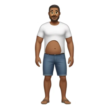 dad bod model sticker