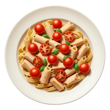 pasta with chicken and cherry tomatoes sticker