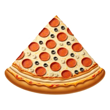 Saturn made of pizza sticker