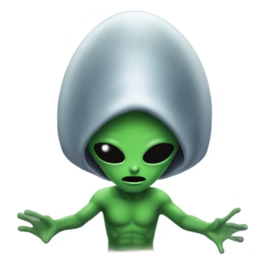 Alien abduction sticker