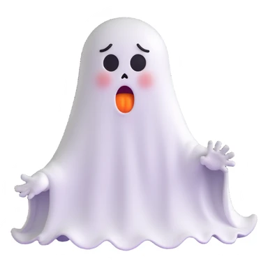 angry Casper ghost sticker