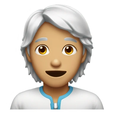 Person drooling with heart eyes sticker