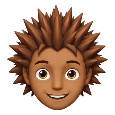 Color de piel moreno los ojos ke sean de estrella riéndose y pelo café hombre  el pelo asialado🤩😁 sticker