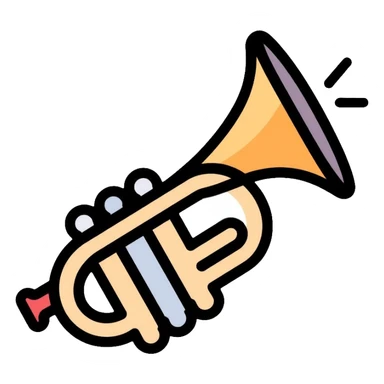 trumpet musical instrument app icon sticker