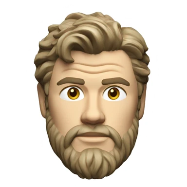 chris hemsworth roman sculpture sticker