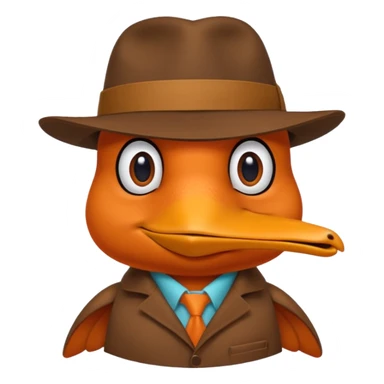 Perry the platypus sticker