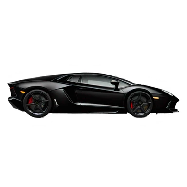 black aventador lamborghini SIDE VIEW sticker