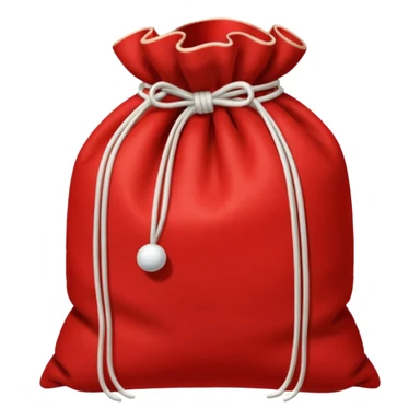 red xmas sack sticker