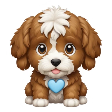 Cavapoo puppy sticker