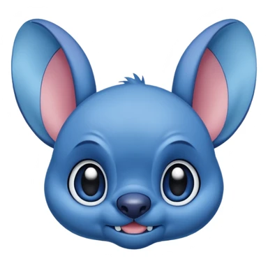 Stitch mignon  vrai  sticker