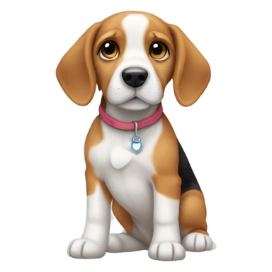 cute beagle puppy  sticker