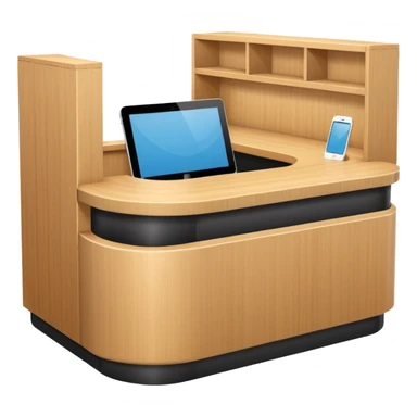 Reception desk
 sticker