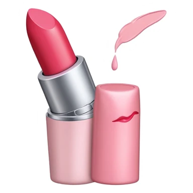 lipstick print from a kiss in soft pink, pastel light sticker