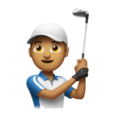 Golfista discapacitado de un brazo  sticker