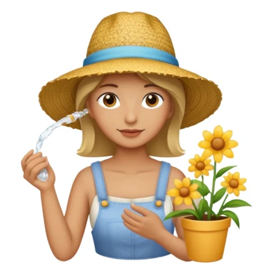 flower waterer sticker